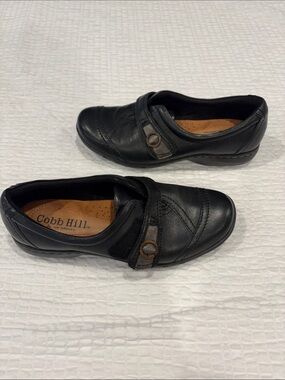 Cobb Hill Black Leather Slip-On Comfort Shoes
Ladies Size 6 1/2